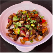 Fried Pangra with Timur Flavour